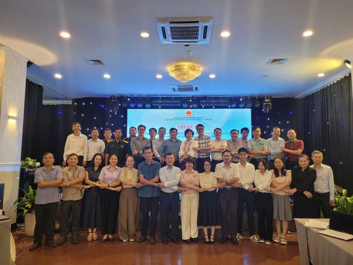 Các đại biểu tham gia lớp tập huấn. (Ảnh: Cục Quản lý đê điều và Phòng, chống thiên tai)