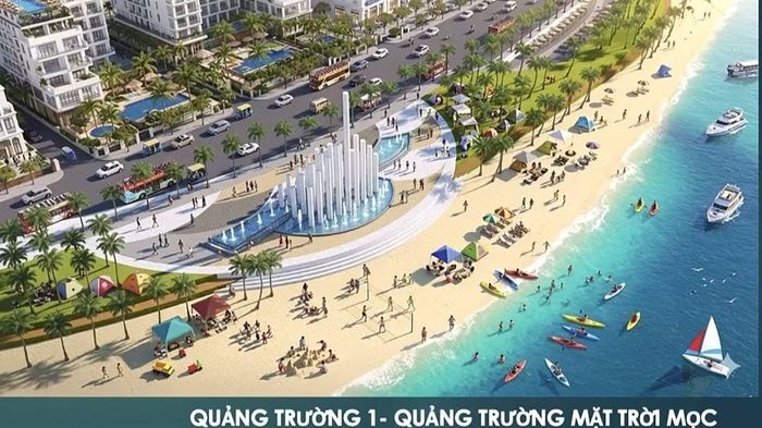 Phối cảnh quảng trường biển trong quy hoạch không gian khu vực biển Nhật Lệ