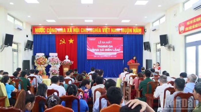 Toàn cảnh buổi lễ ra mắt nền tảng ứng dụng Tammi OA. (Ảnh: VŨ TÂN)