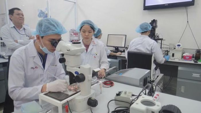 Hoạt động nghiên cứu khoa học tại Đại học Quốc gia Thành phố Hồ Chí Minh. (Ảnh: QUANG QUÝ)