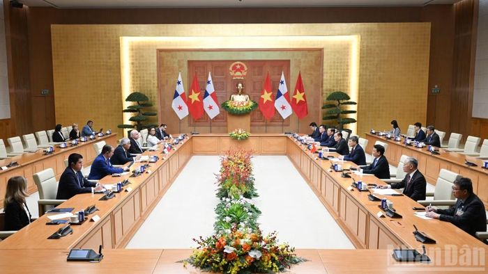  Quang cảnh cuộc hội kiến. (Ảnh: TRẦN HẢI) 