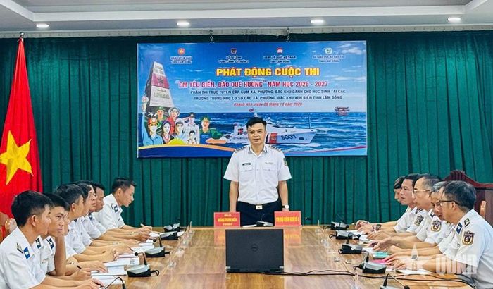 Điểm cầu chính tại Bộ tư lệnh Vùng Cảnh sát biển 3.