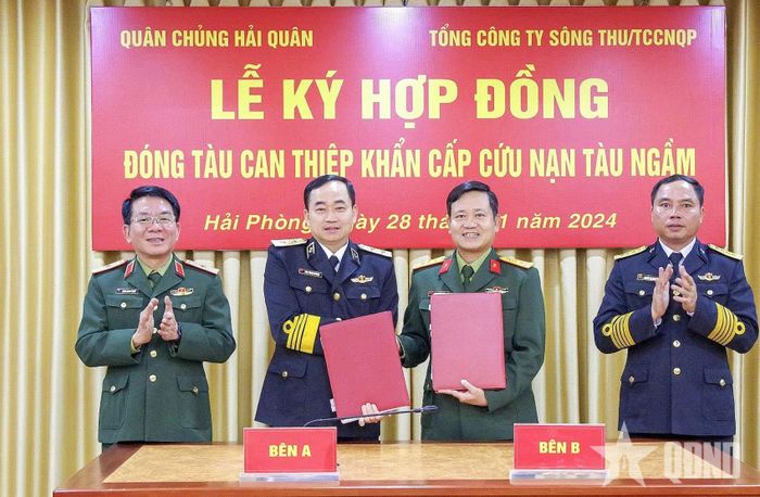  Ký hợp đồng đóng mới tàu can thiệp khẩn cấp cứu nạn tàu ngầm, ngày 28-11-2024. 