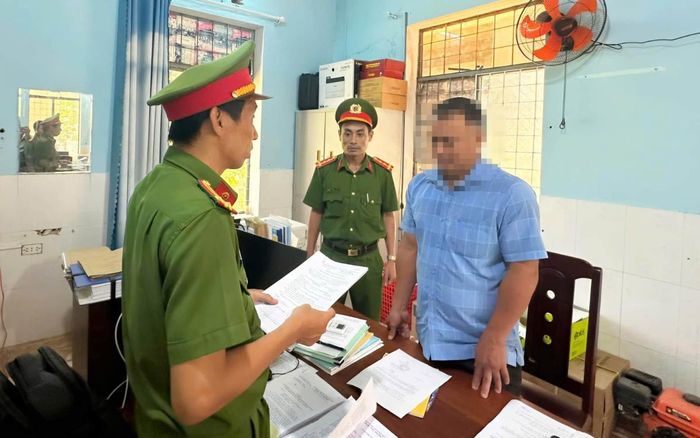 Cơ quan Công an làm việc với đối tượng vi phạm