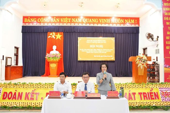 Bà Nguyễn Thị Minh Châu - Chủ tịch UBND phường Điện Bàn Bắc chia sẻ.