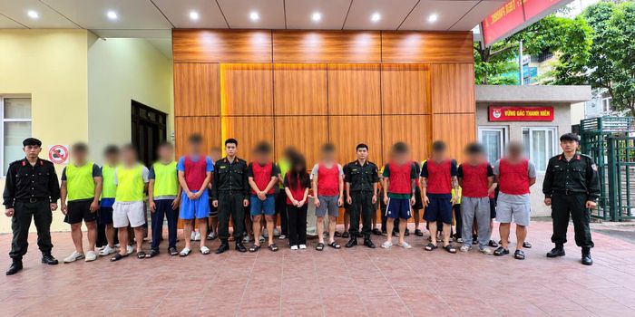 Các bị can trong vụ án. Ảnh: CÔNG AN CUNG CẤP