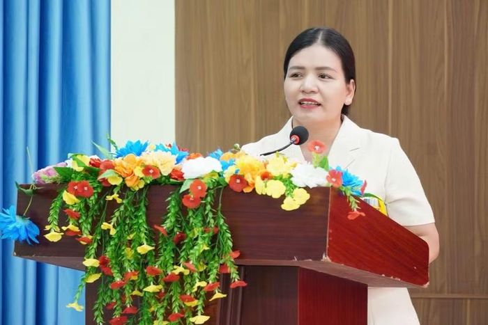 Phó Chủ tịch Thường trực UBND tỉnh Y Ngọc phát biểu tại buổi lễ. Ảnh: Cổng TTĐT Quảng Ngãi
