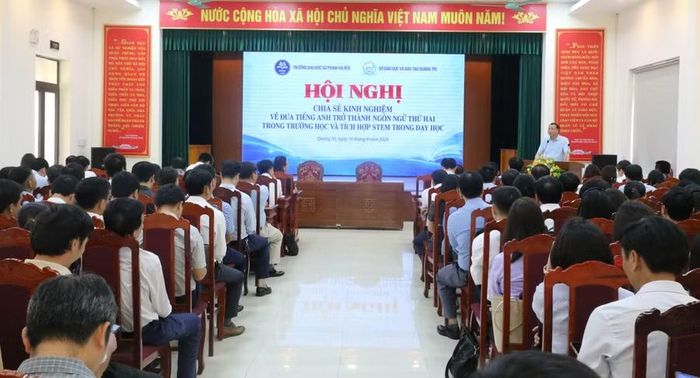 Sở GD&ĐT Quảng Trị phối hợp Trường Đại học Sư phạm Hà Nội tổ chức Hội nghị chia sẻ kinh nghiệm đưa tiếng Anh trở thành ngôn ngữ thứ 2
