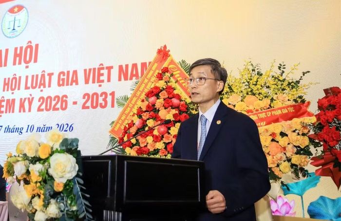 Ông Nguyễn Khánh Ngọc tái cử Chủ tịch Hội Luật gia Việt Nam khóa XV. Ảnh: Đ.H