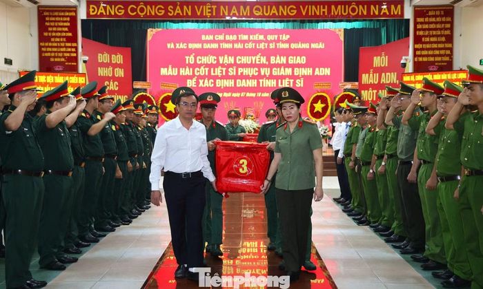 Sau buổi lễ, Bộ Chỉ huy Quân sự tỉnh Quảng Ngãi đã tổ chức vận chuyển hơn 2.200 mẫu sinh phẩm ra Hà Nội, bàn giao cho Viện Pháp y Quân đội phục vụ giám định ADN.