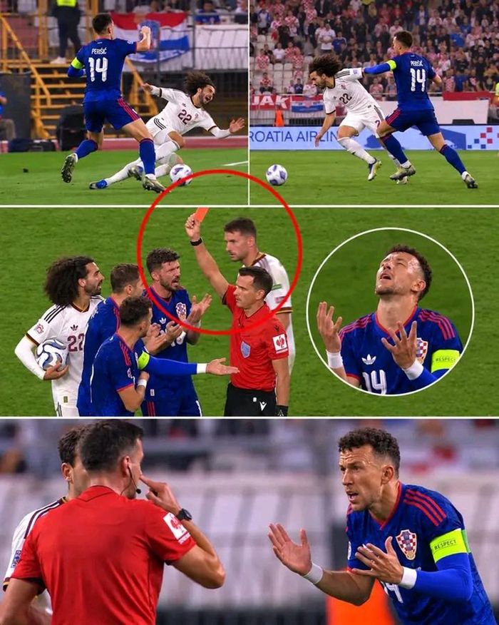 Phút 80, Ivan Perisic bị đuổi khỏi sân sau khi phạm lỗi với Cucurella (nhận thẻ vàng thứ 2)