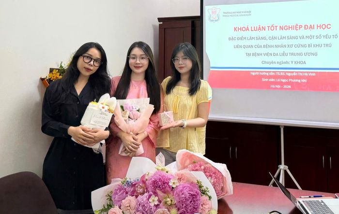 Ba nữ sinh luôn đồng hành, chia sẻ cùng nhau trong học tập và cuộc sống. Ảnh: NVCC