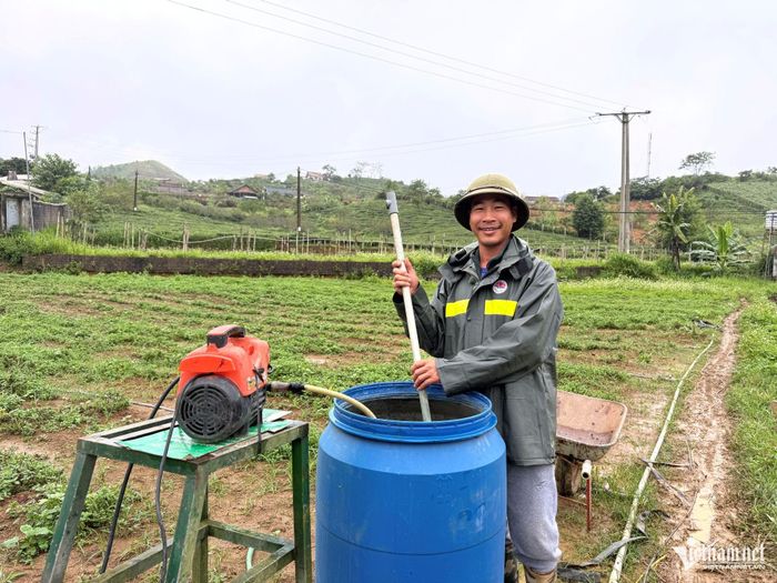 Trang trại của chị Hà hoàn toàn không sử dụng phân bón hóa học và thuốc bảo vệ thực vật độc hại trong quá trình canh tác. Ảnh: Bình Minh