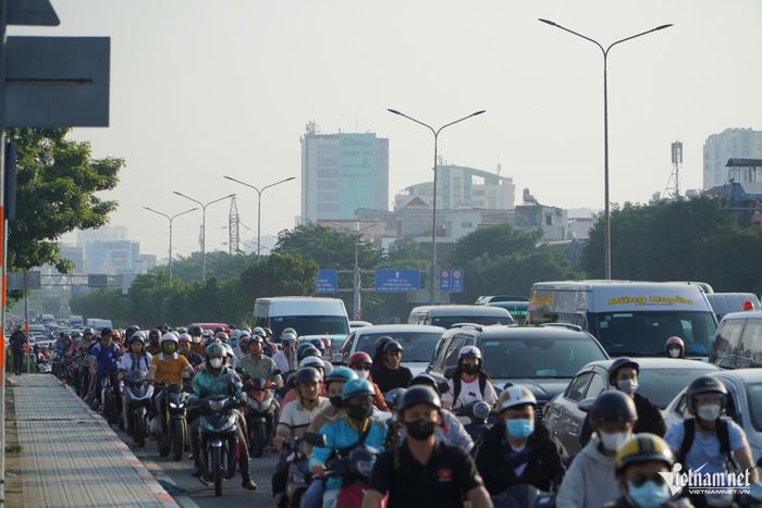 Sự cố cây bật gốc ra đường khiến giao thông khu trung tâm TPHCM rối loạn. Ảnh: TK