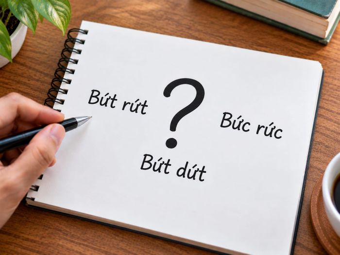Bứt rứt hay bức rức hay bứt dứt: Đâu là cách viết đúng chính tả tiếng Việt. Ảnh: AI