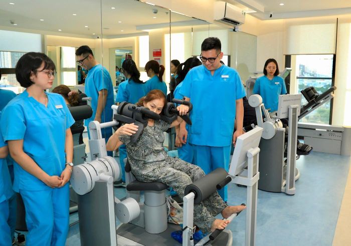  Toàn bộ công trình được quy hoạch theo mô hình chăm sóc sức khỏe liên hoàn. Ảnh: Quang Thái