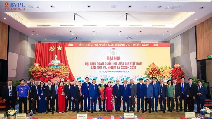  Ban Chấp hành Hội Luật gia Việt Nam khóa XV ra mắt Đại hội.