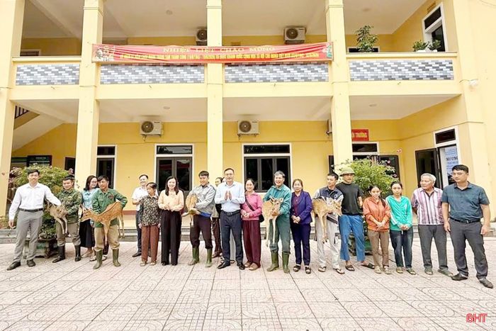Các mô hình sinh kế được trao đã góp phần giúp phụ nữ xã Sơn Giang từng bước thoát nghèo bền vững.
