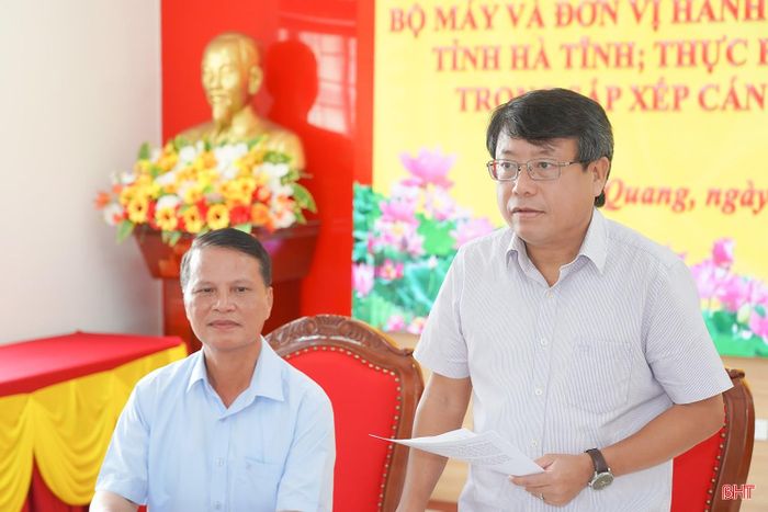 Đồng chí Dương Tất Thắng - Phó Chủ tịch Thường trực HĐND tỉnh kết luận tại buổi làm việc.