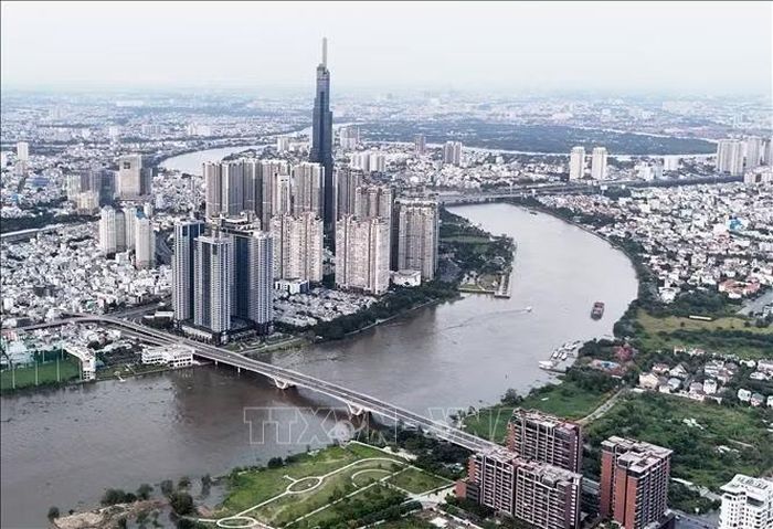 Một góc TP Hồ Chí Minh và sông Sài Gòn. Ảnh: Hồng Đạt/TTXVN