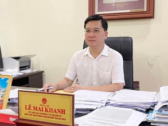 Ông Lê Mai Khanh, nguyên Phó Chủ tịch UBND Tp.Thanh Hóa (Ảnh: D.V.T.).