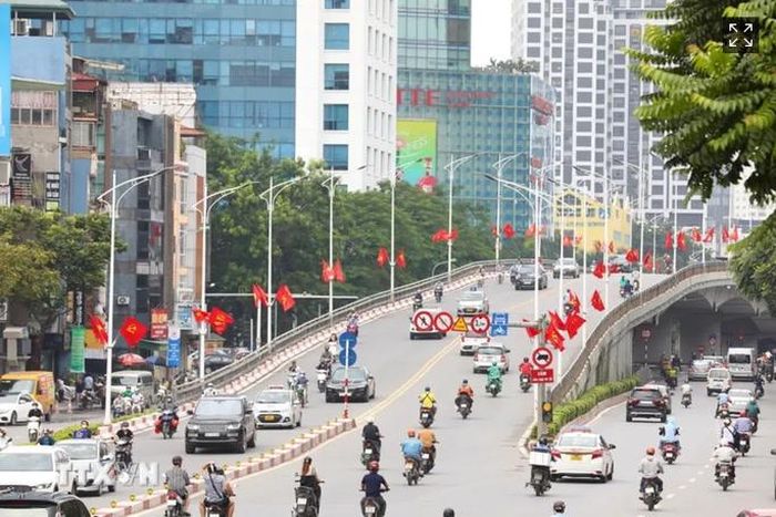 Giao thông Hà Nội ngày nay. Ảnh: TTXVN