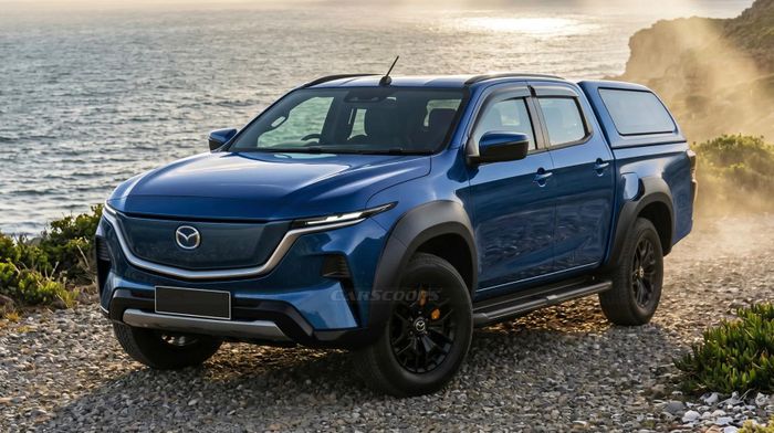 Carscoops dự đoán nhiều khả năng Mazda BT-50 mới vẫn sẽ dựa trên nền tảng của một thương hiệu khác. (Ảnh: Carscoops).
