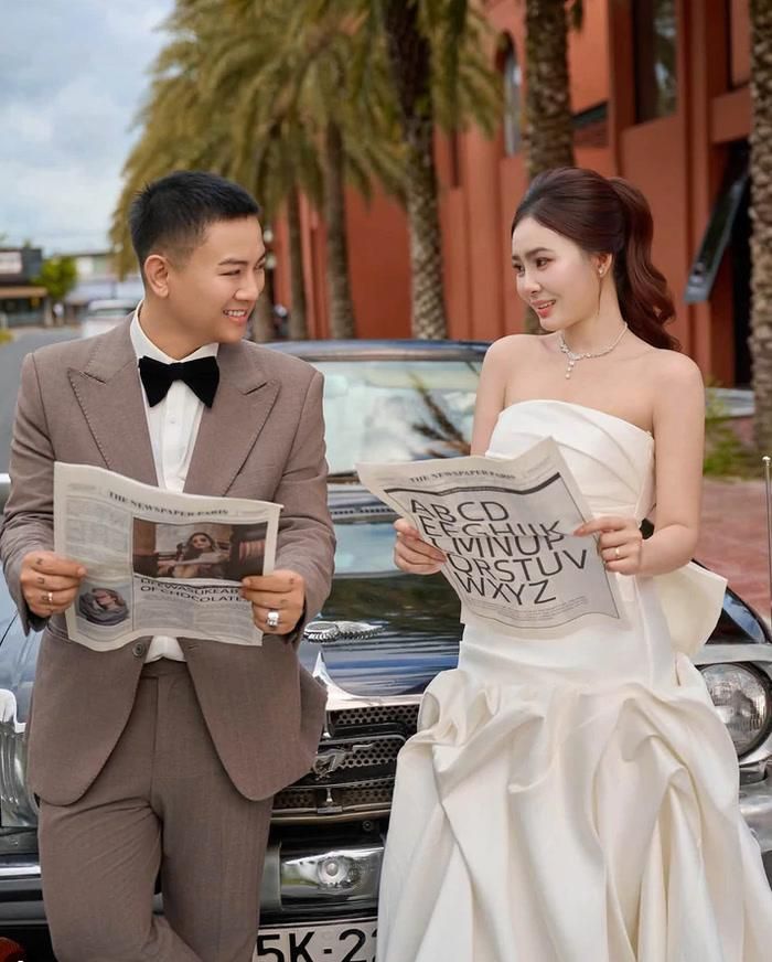Hoài Lâm và vợ.