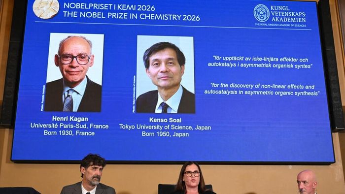 Lễ công bố giải Nobel Hóa học 2026