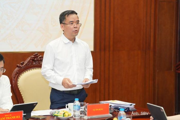 Ông Nguyễn Xuân Bắc, Phó Vụ trưởng Vụ Tín dụng các ngành kinh tế phát biểu.
