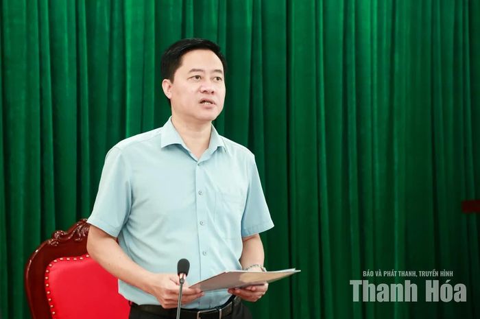 Phó Giám đốc Sở Văn hóa, Thể thao và Du lịch Nguyễn Duy Tự phát biểu kết luận hội nghị.