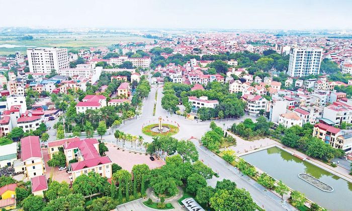 Một góc đô thị phường Yên Phong.