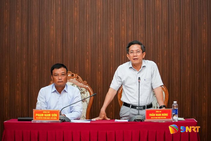 Phó Chủ tịch UBND thành phố Trần Nam Hưng kết luận hội nghị. Ảnh: HỒ QUÂN
