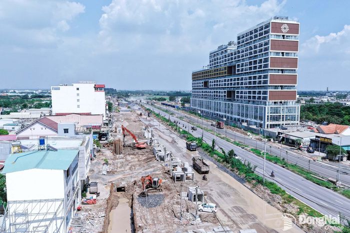 Đường 25B kết nối với đường vành đai 3 - Thành phố Hồ Chí Minh đang khẩn trương hoàn thiện đoạn cuối.