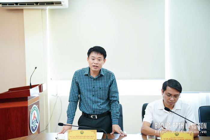 Giám đốc Sở Khoa học và Công nghệ phát biểu tại chương trình giám sát