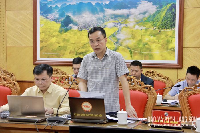 Giám đốc Sở Y tế trình bày dự thảo Nghị quyết