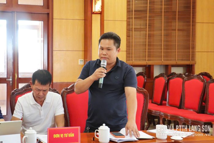 Đại diện đơn vị tư vấn giải trình một số vấn đề liên quan đến dự án