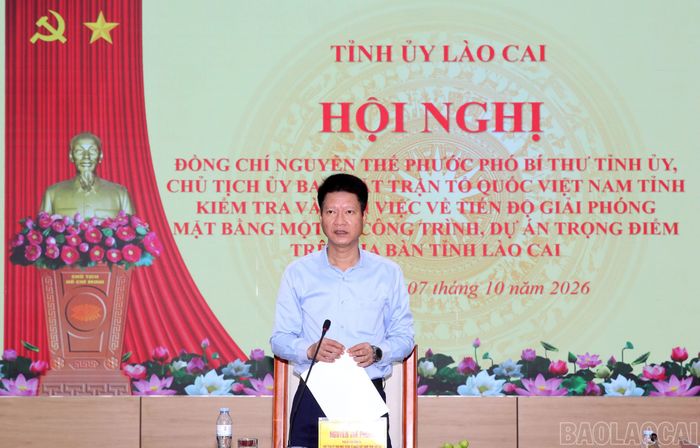Đồng chí Nguyễn Thế Phước yêu cầu cấp ủy, chính quyền các địa phương cần phân công rõ người, rõ việc, rõ tiến độ.