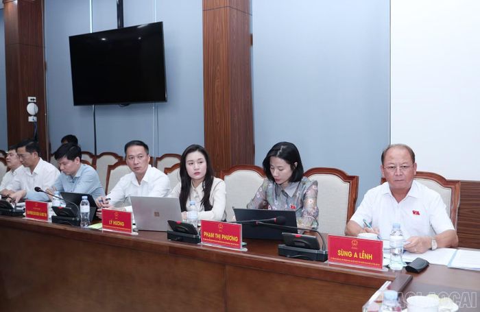 Đại biểu dự hội nghị trao đổi, cung cấp thông tin về tình hình kinh tế - xã hội, quốc phòng - an ninh và các đề xuất, kiến nghị gửi đến Kỳ họp thứ 2, Quốc hội khóa XVI.