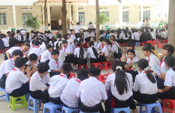 Tuần lễ học tập được triển khai tại Trường Tiểu học và THCS Hàm Liêm, xã Hàm Liêm