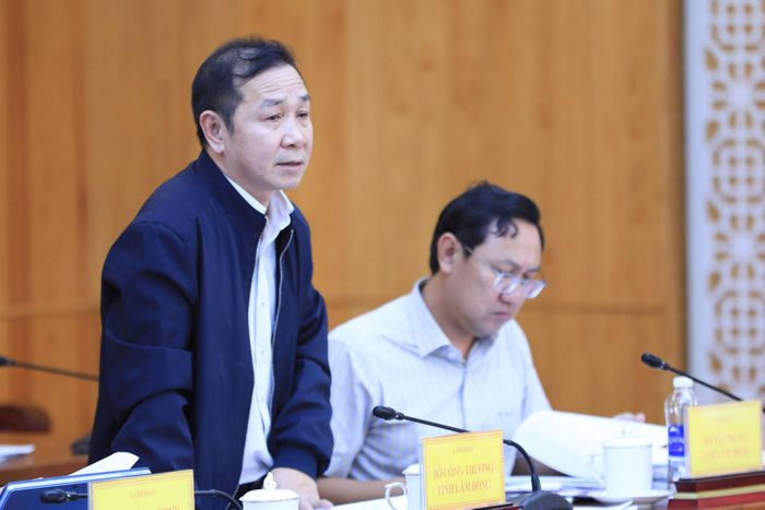 Phó Giám đốc Sở Công thương Lâm Đồng Biện Tấn Tài đề nghị đánh giá lợi thế về cửa khẩu Đắk Peur trong Quy hoạch chung xã Thuận An