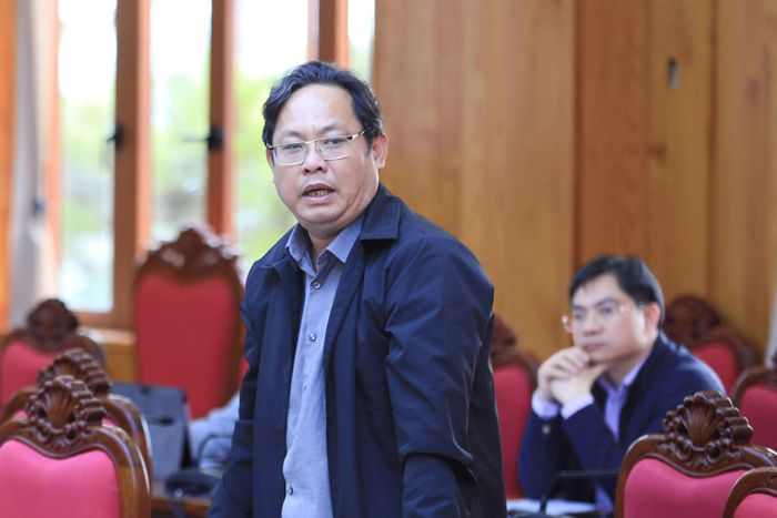 Phó Giám đốc Sở Văn hóa, Thể thao và Du lịch Lâm Đồng Võ Thành Huy góp ý đối với Quy hoạch chung xã Tuy Đức