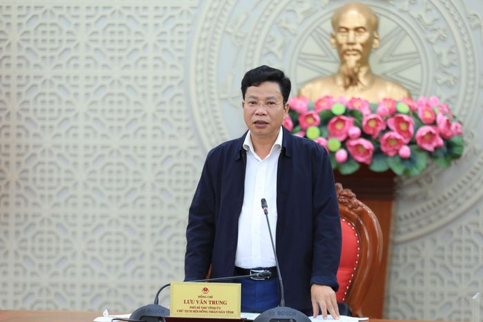 Phó Bí thư Tỉnh ủy, Chủ tịch HĐND tỉnh Lâm Đồng Lưu Văn Trung phát biểu kết luận cuộc họp