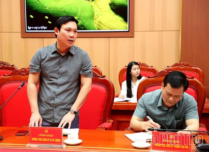Lãnh đạo các ngành, địa phương phát biểu, làm rõ những nội dung đoàn công tác nêu.