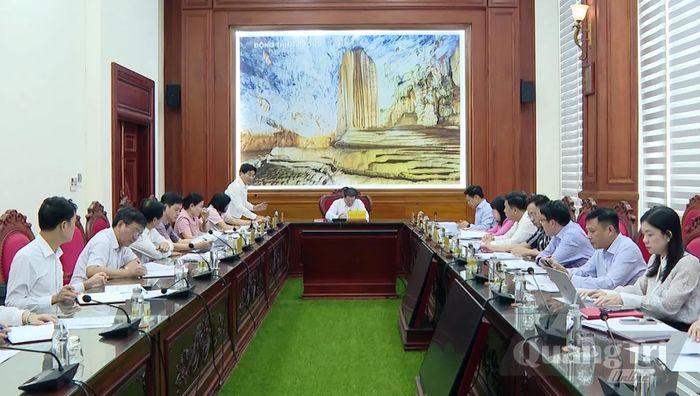 Đồng chí Trương An Ninh, Ủy viên Ban Thường vụ, Trưởng ban Tuyên giáo Tỉnh ủy thảo luận tại hội nghị - Ảnh: N.M
