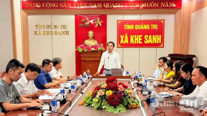  Đại diện lãnh đạo Hội Nông dân tỉnh phát biểu tại buổi làm việc - Ảnh: Hoàng Hùng