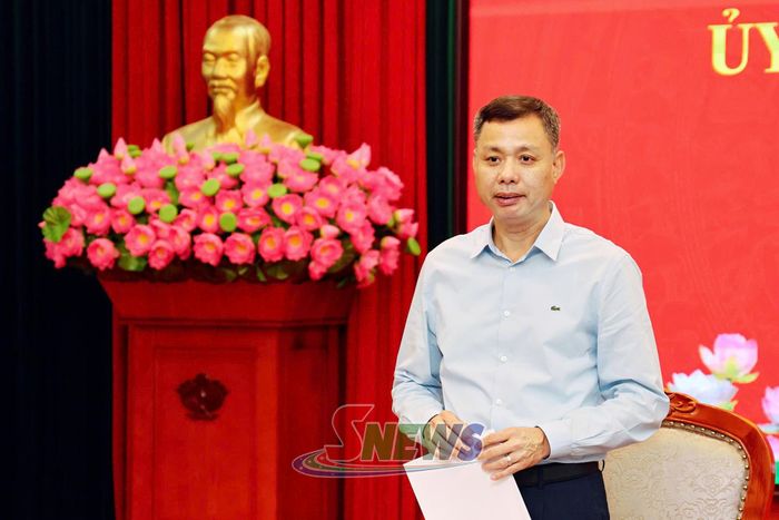 Đồng chí Nguyễn Thành Công giao nhiệm vụ cho các thành viên BCĐ và các địa phương