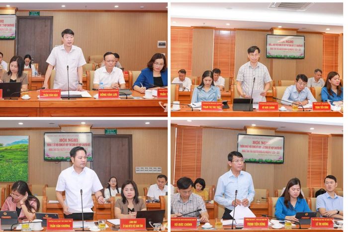 Đại biểu nêu ý kiến tại Hội nghị.
