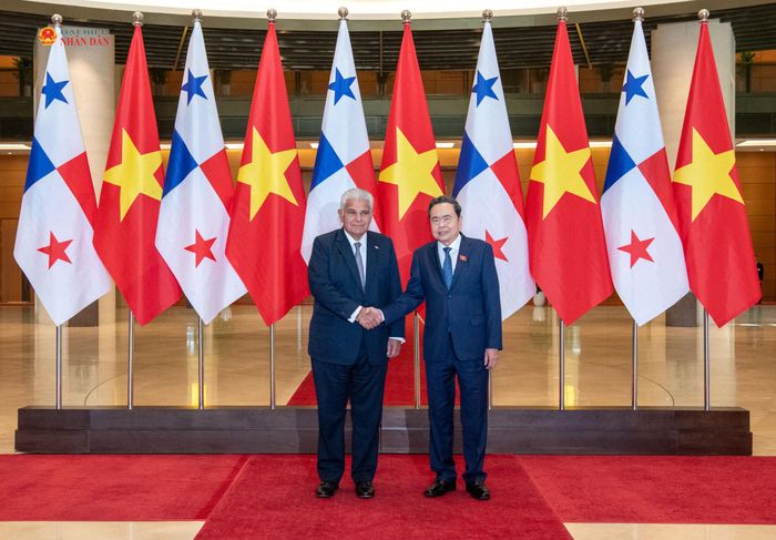Chủ tịch Quốc hội Trần Thanh Mẫn và Tổng thống Cộng hòa Panama José Raúl Mulino