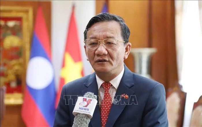 Đại sứ Việt Nam tại Lào Nguyễn Minh Tâm. Ảnh: TTXVN